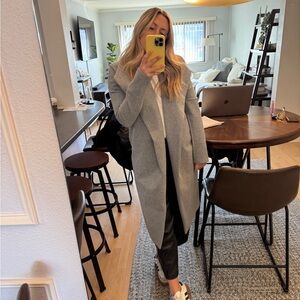 Beautiful long grey overcoat